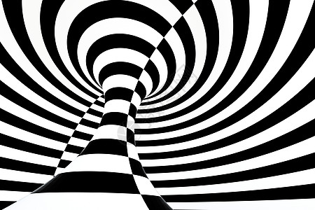 黑白条纹重复线条三维渲染漩涡插图疗法黑色创造力艺术催眠墙纸螺纹催眠术图片