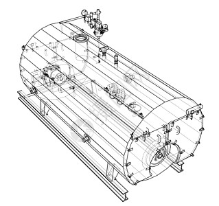 工业锅炉大纲  3 的矢量渲染3d部分龙头绘画植物技术气体草图工程力量图片