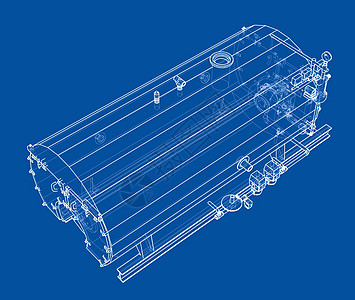 工业锅炉大纲  3 的矢量渲染模型3d龙头金属设施蓝图管子工厂阀门技术图片