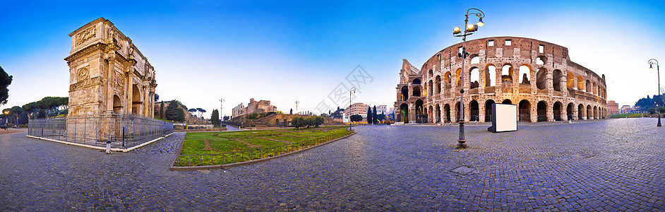 康斯坦丁广场全景光天线观测台Colosseum和广场图片