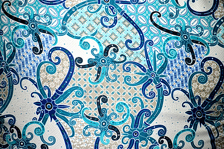 蜡染凝块旅游围裙棉布蓝色戏服工艺纺织品丝绸纪念品墨水图片