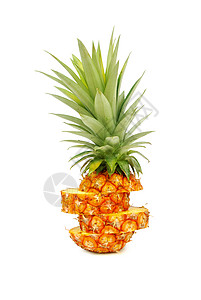切片菠萝植物热带团体食物果汁菠萝派水果饮食元素纤维图片