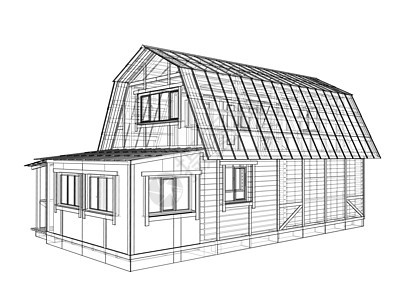 房子素描  3 的矢量渲染住房商业项目蓝图建造建筑学住宅房屋技术绘画图片