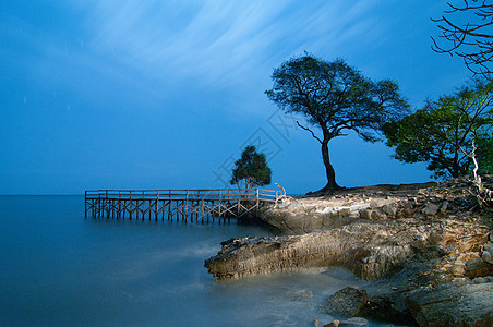 印度尼西亚Takalar的Topejawa海滩旅游热带旅行蓝色海洋场景地平线太阳全景日出图片