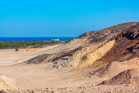 阿拉伯联合酋长国阿布扎比萨巴尼亚斯岛国家公园的盐丘气候爬坡国家环境旅游公园旅行沙漠图片