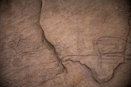 古老的雕刻画 在基督前的石块上国家历史绘画侵蚀图纸公园风景旅行石头峡谷图片