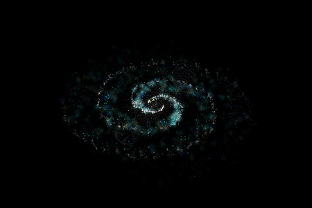 3d 渲染宏伟的螺旋星云 宇宙背景蓝色墙纸星座插图粒子天空发光照明活力星星图片