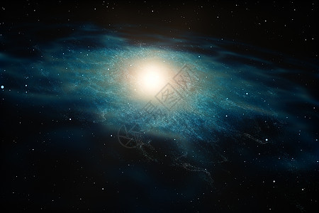 3d 渲染宏伟的螺旋星云 宇宙背景粒子辉光插图活力发光蓝色星星照明星座3d图片
