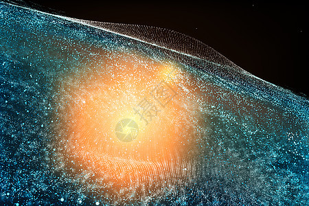 3d 渲染宏伟的螺旋星云 宇宙背景发光科学蓝色照明辉光天空星星墙纸3d活力图片