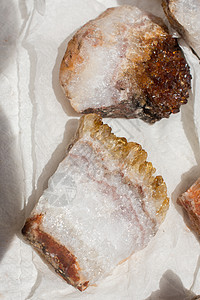 天然矿物宝石一块块玫瑰白铁矿珠宝石头烟晶晶洞岩石康复玉髓矿物学图片
