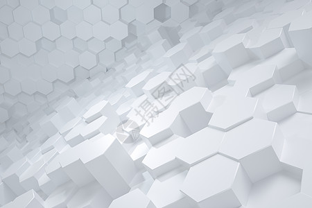 3d 渲染白色三角立方体光泽材料金属柱子电子产品建造几何学创新工程技术图片