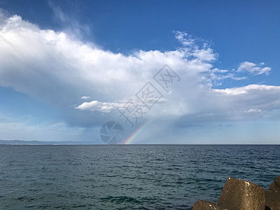 美丽的海滩和不可思议的海 在保加利亚波莫里环境海岸线摄影目的地旅游热带旅行场景蓝色气候图片