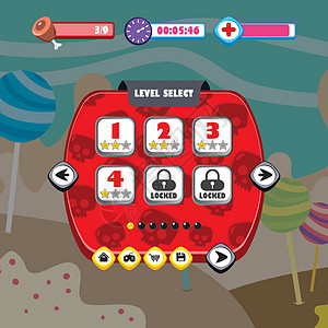 游戏 ui 菜单应用程序移动 ap屏幕互联网手机用户模拟糖果男生角色扮演电话背景图片
