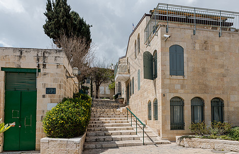 地区 Jerusalum休息游客旅行历史建筑学城市地标街道石头天空图片