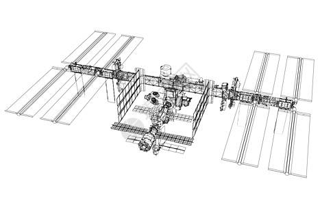 国际空间站大纲 韦克托进步飞行器火箭货物科学航天飞机宇宙勘探太空草图图片