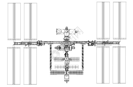国际空间站大纲 韦克托蓝图星系地球飞船环绕世界飞行器宇航员插图草图图片