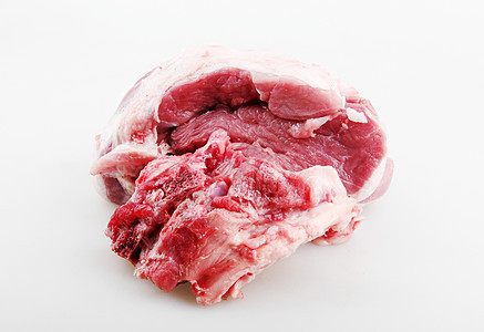 白底新鲜肉 鲜肉腰部厨房午餐屠夫烧烤饮食猪蹄子食物营养烹饪图片