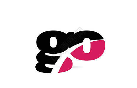 g 粉色和黑色字母组合标志图标(desi)图片