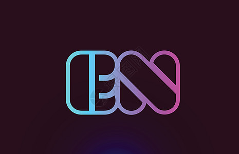 EN E N粉红色线条字母字母组合标志图标设计插图品牌创造力电子商业身份粉色推广公司标识图片