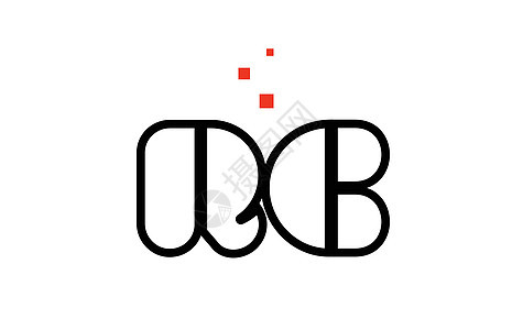 RC R R C 黑白红色字母缩写组合徽标图标图片