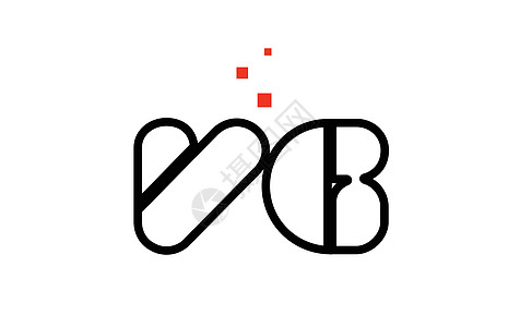 VGV G 黑色白色黑白红色字母缩写组合徽标图标 des图片