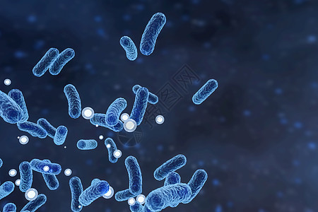 具有蓝色背景 3d 渲染表面细节的传染性病毒生物学微生物疱疹细胞研究病菌癌症治愈球菌微生物学图片