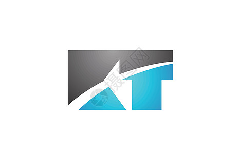 字母 kt kt t 徽标公司图标设计身份灰色插图商业创造力标识蓝色图片