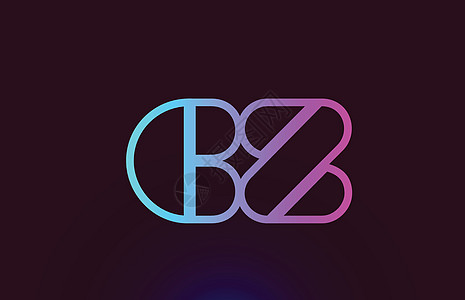 CZ C Z 粉红色线条字母字母组合标志图标设计粉色身份标识插图品牌推广创造力商业公司图片