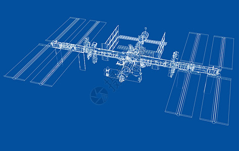 抽象宇宙飞船大纲 韦克托科学人造卫星轨道插图车站航班卫星货物星系环绕图片