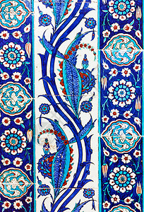 土耳其陶瓷砖 伊斯坦布尔火鸡马赛克装饰花朵手工风格建筑瓷砖艺术脚凳图片