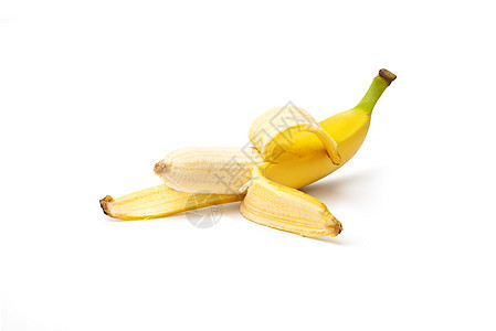 被白种背景孤立小吃水果饮食热带白色食物工作室黄色图片