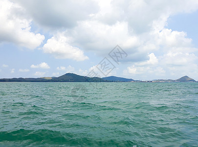 泰国海景 天空和云层的景象海洋晴天多云假期海浪旅行季节蓝色风景天堂图片