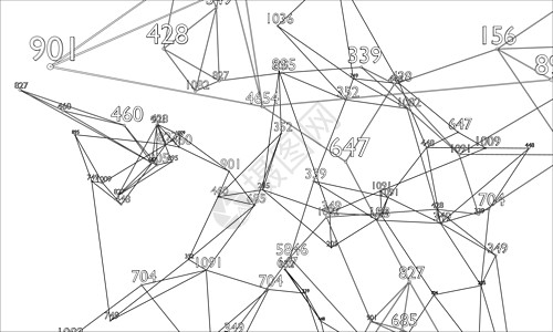 抽象词云大纲 韦克托代码节点草图多边形科学数字网络数据蓝图粒子图片