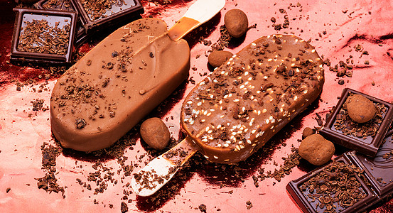 巧克力冰淇淋冰棒甜点奶制品香草食物派对圣代糖果奶油味道图片