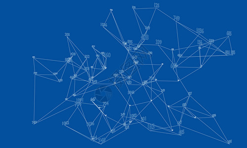 抽象词云大纲 韦克托粒子数字数据插图代码多边形蓝图技术草图科学图片