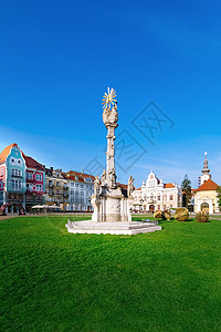 Timisoara联盟广场雕像建筑场景目的地居住区旅游主教区街道城市艺术品图片