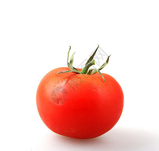 白色背景上的红番茄贴近沙拉小吃生产饮食叶子水果食物活力蔬菜营养图片