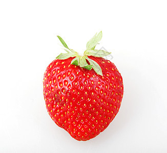 白种背景的草莓花园水果饮食叶子茶点浆果食物甜点种子宏观图片