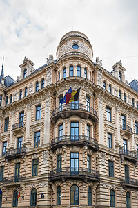 里加 新诺华艺术风格的建筑文化城市雕像公寓旅行旅游地标雕塑房子新作图片