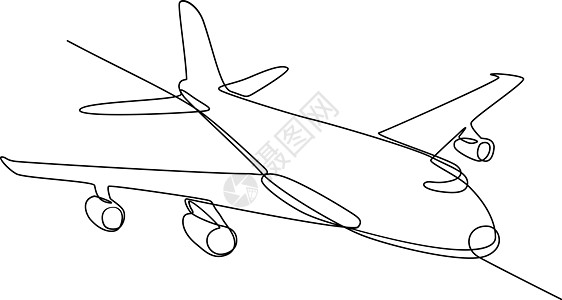 大型喷气式客机连续林图片