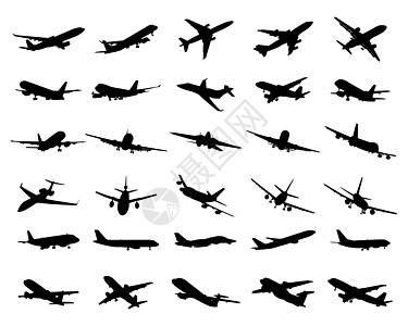 飞机休整收藏目的地货物空气涡轮航空公司飞行器航班剪影天空图片