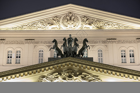 俄罗斯莫斯科 2018年6月17日 Bolshoi剧院芭蕾舞团和歌剧院艺术旅游大剧院芭蕾舞四驱房子柱子地标剧院建筑学图片