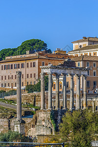 罗马土星寺考古学旅游旅行遗产文化建筑论坛城市艺术帝国背景图片