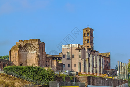 罗马维纳斯和罗马神庙城市艺术地标历史废墟石头古董遗产建筑学建筑图片