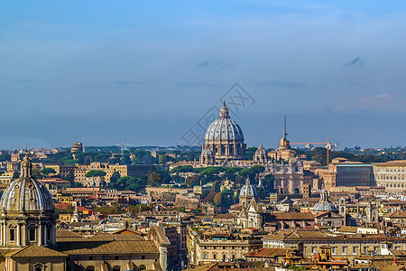 罗马视图建筑学文化地标首都大教堂景观旅游旅行全景圆顶图片