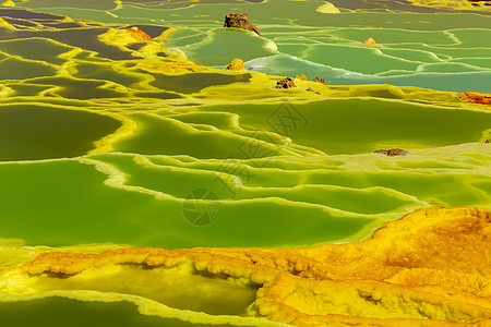 Dallol 埃塞俄比亚达那基尔萧条陨石火山地球冒险温度尔塔热液弹簧全景沙漠图片