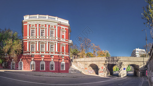 乌克兰敖德萨的Pommer古老建筑艺术全景家园旅行房子萨班旅游纪念碑城市建筑学图片