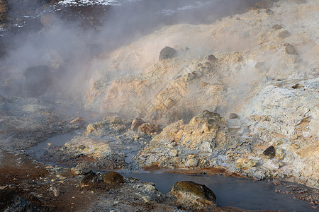 塞尔顿 冰岛 欧洲荒野岩石特征地质山脉城市水池农村弹簧火山图片