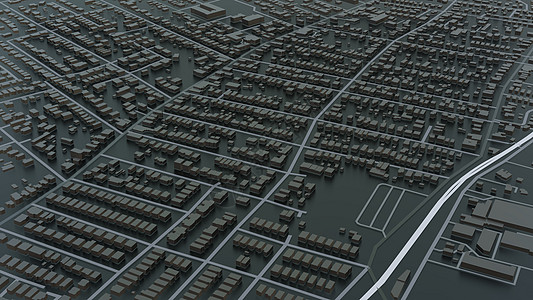 3D 未来派城市建筑全景渲染建筑学外星人办公楼金融圆顶公寓技术科幻图片