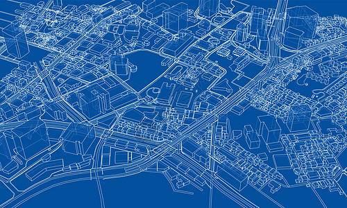 概述城市概念 线框样式艺术街道地平线绘画白色城市草图景观建筑学市中心图片